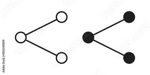 Share icons with different styles. Vector logo illustration simple design.