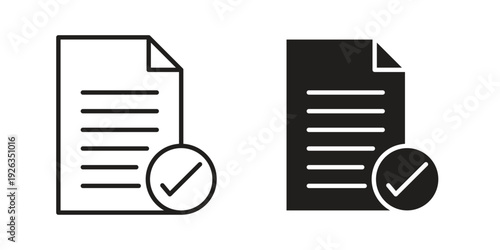 Summary icons with different styles. Vector logo illustration simple design.