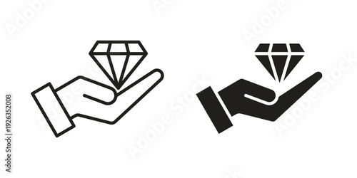 Value icons with different styles. Vector logo illustration simple design.
