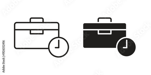 Work experience icons with different styles. Vector logo illustration simple design.