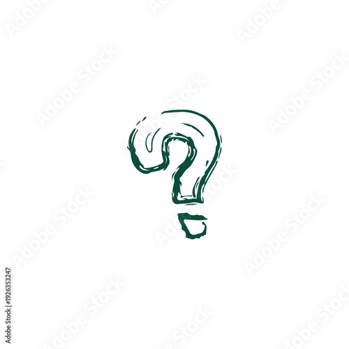 Unveiling the Enigma: A singular question mark, hand-drawn with expressive strokes, signifies a realm of inquiry and thought. It evokes curiosity, problem-solving, and the thrill of the unknown. 