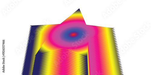 Star-shaped abstract background design with cosmic elements and bright glowing effects