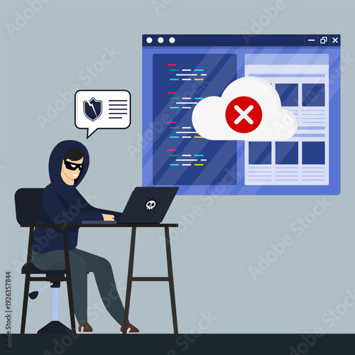 Cyber Attack on Cloud Infrastructure by Hacker