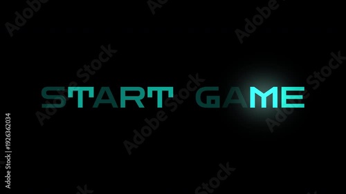 Start digital text animation with clean motion background and alpha channel, perfect for video intros, overlays, editing projects, and UI visuals.