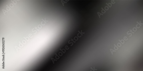 Abstract Black and White Gradient Mesh Background with Soft Blurry Texture