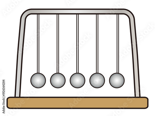 シンプルな振り子と重りのイラスト素材2