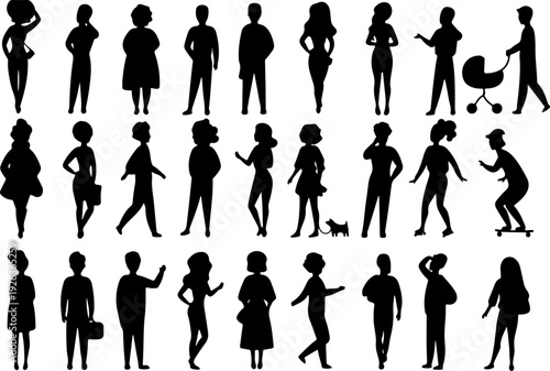 People silhouette