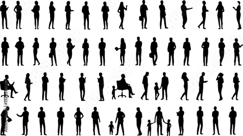People silhouettes