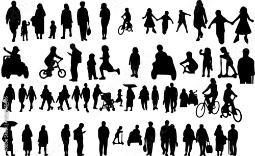 People silhouettes