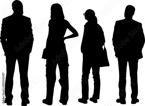 People silhouettes