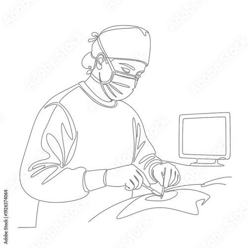 Surgeon Performing Operation