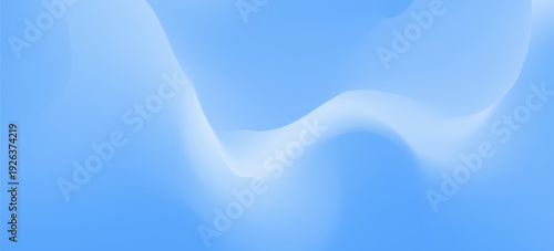 Blue noise gradient background. Navy grainy texture gradation cover. Christmas soft cold transition. Fresh banner template. Horizontal blur cover. Water surface pattern. Vector illustration.