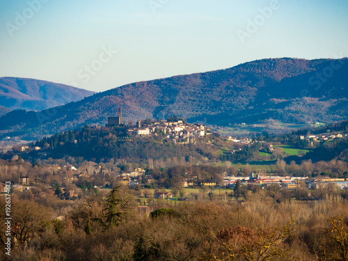 Italia, Toscana, Arezzo,  il paese di Poppi.