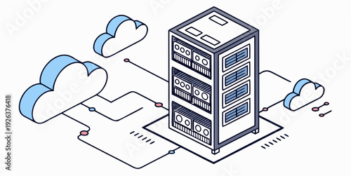 Data center servers connected to multiple cloud networks for seamless data processing and storage