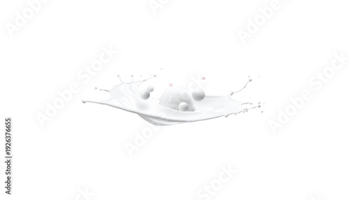 The image shows a white milk stain