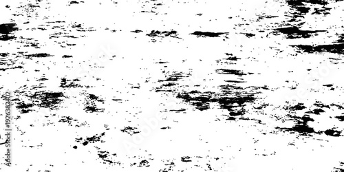 Black and White Vector Grunge Texture Overlay Distressed Horizontal Scratches Abstract Rough Background