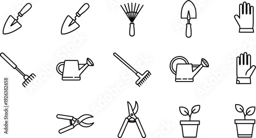 vector set of kitchen tools