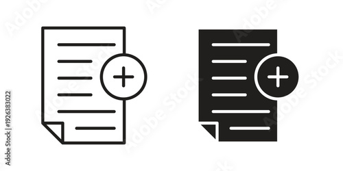 Add document icons for website design and development, app development. EPS10