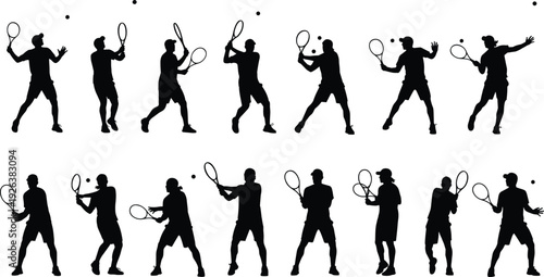 Military soldier silhouette set, army infantry combat poses, tactical armed troops, rifleman shooting, battle war collection, special forces flavector, isolated background, vector.