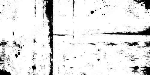 Grunge texture background scratched paint distressed vector overlay Black and white abstract urban decay pattern