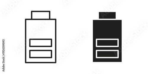 Battery icons for website design and development, app development. EPS10