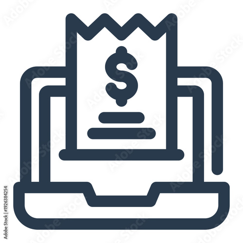 Digital invoice online billing e payment request