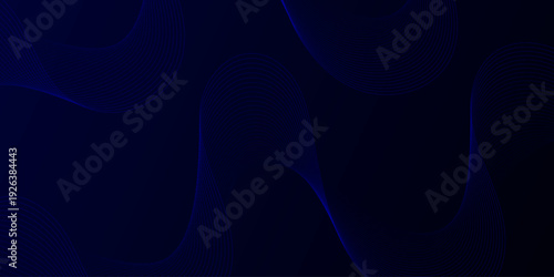 Abstract dark blue wave pattern illustration viewed from above, depicting a dynamic and fluid design concept, similar to eps