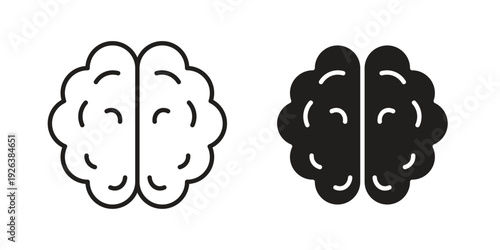 Brain icons for website design and development, app development. EPS10