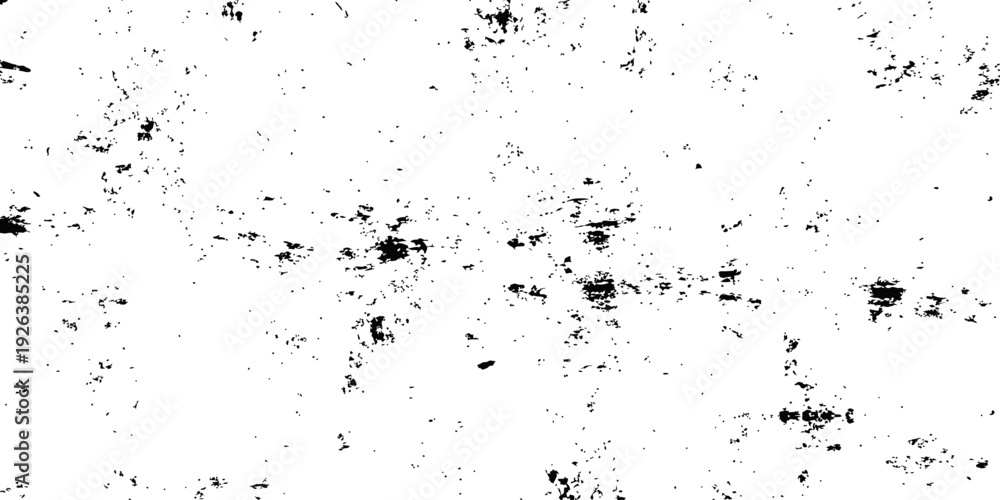 Fototapeta premium Abstract Black and White Grunge Texture Overlay Seamless Vector Background Distressed Rough Surface Pattern Noise Effect