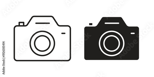 Camera icons for website design and development, app development. EPS10