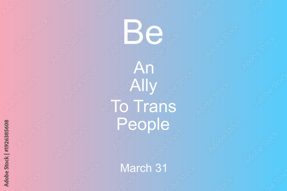 Obraz premium Inclusive Trans Ally Gradient Background Design