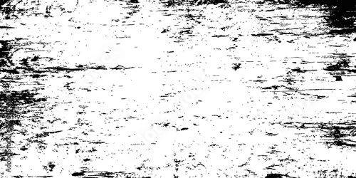 Black and white distressed wood grain texture grunge overlay vector background rough scratched surface