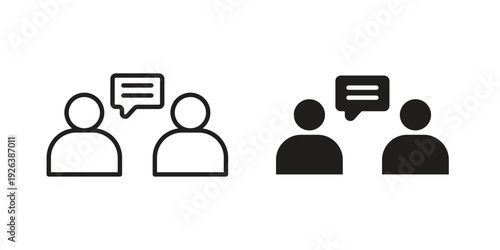 Communication icons for website design and development, app development. EPS10
