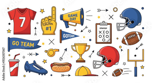 Back to School Education Doodle Vector Set – Classroom Supplies and Learning Icons Collection