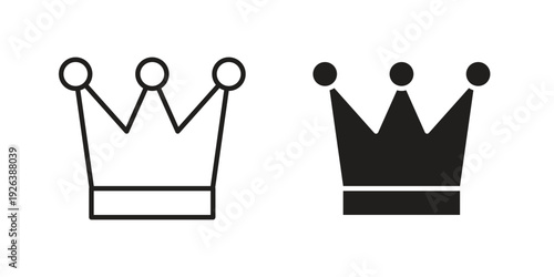 Crown icons for website design and development, app development. EPS10