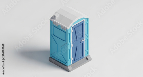Portable Toilet Blue Portable Restroom.