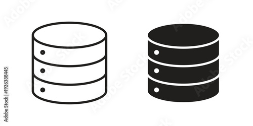 Database icons for website design and development, app development. EPS10