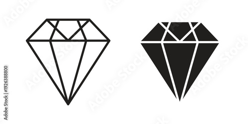 Diamond icons for website design and development, app development. EPS10