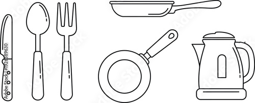 set of kitchen tools