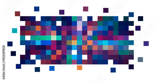 sfondo, forma astratta, pixel, griglia, concetto informatica,  digitale