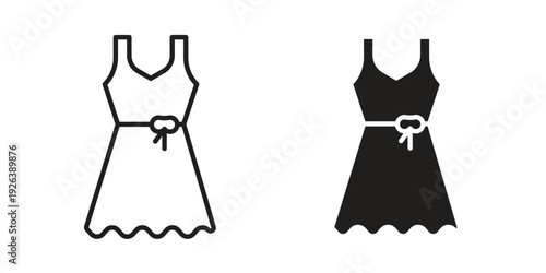 Dress icons for website design and development, app development. EPS10