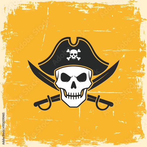 Pirate Skull with Crossed Swords