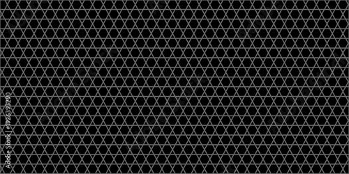 Wallpaper Mural A dark industrial wallpaper featuring a black metallic carbon fiber texture with a hexagon grid pattern and steel mesh grill design on a gray aluminum surface Torontodigital.ca