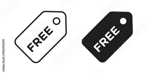 Free tag icons for website design and development, app development. EPS10