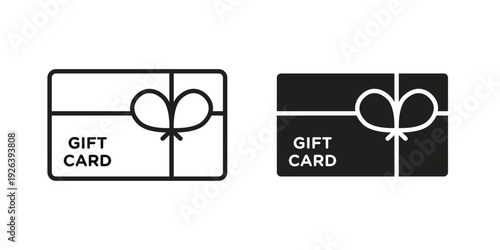 Gift card icons for website design and development, app development. EPS10