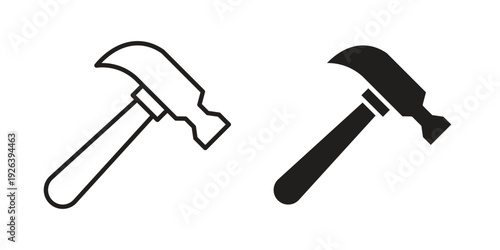 Hammer icons for website design and development, app development. EPS10