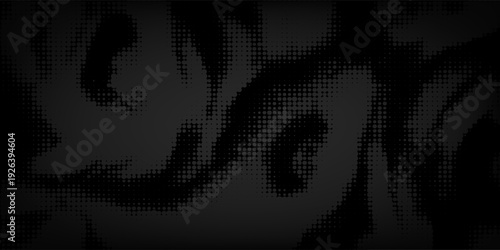 Abstract Dark Charcoal Halftone Pattern Background with Subtle Texture