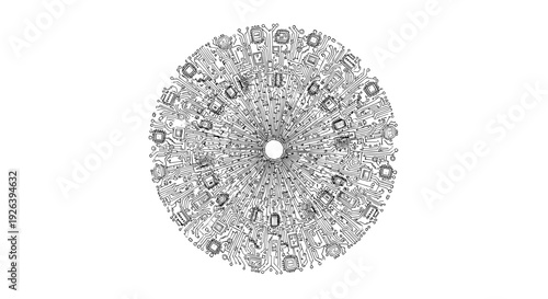 Chandelier with numerous sparkling crystals hanging.