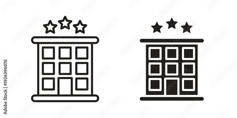 Fototapeta premium hotel icons for website design and development, app development. EPS10