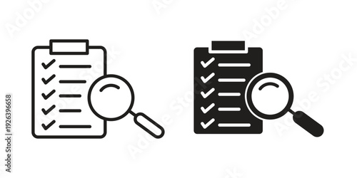 Inspection icons for website design and development, app development. EPS10